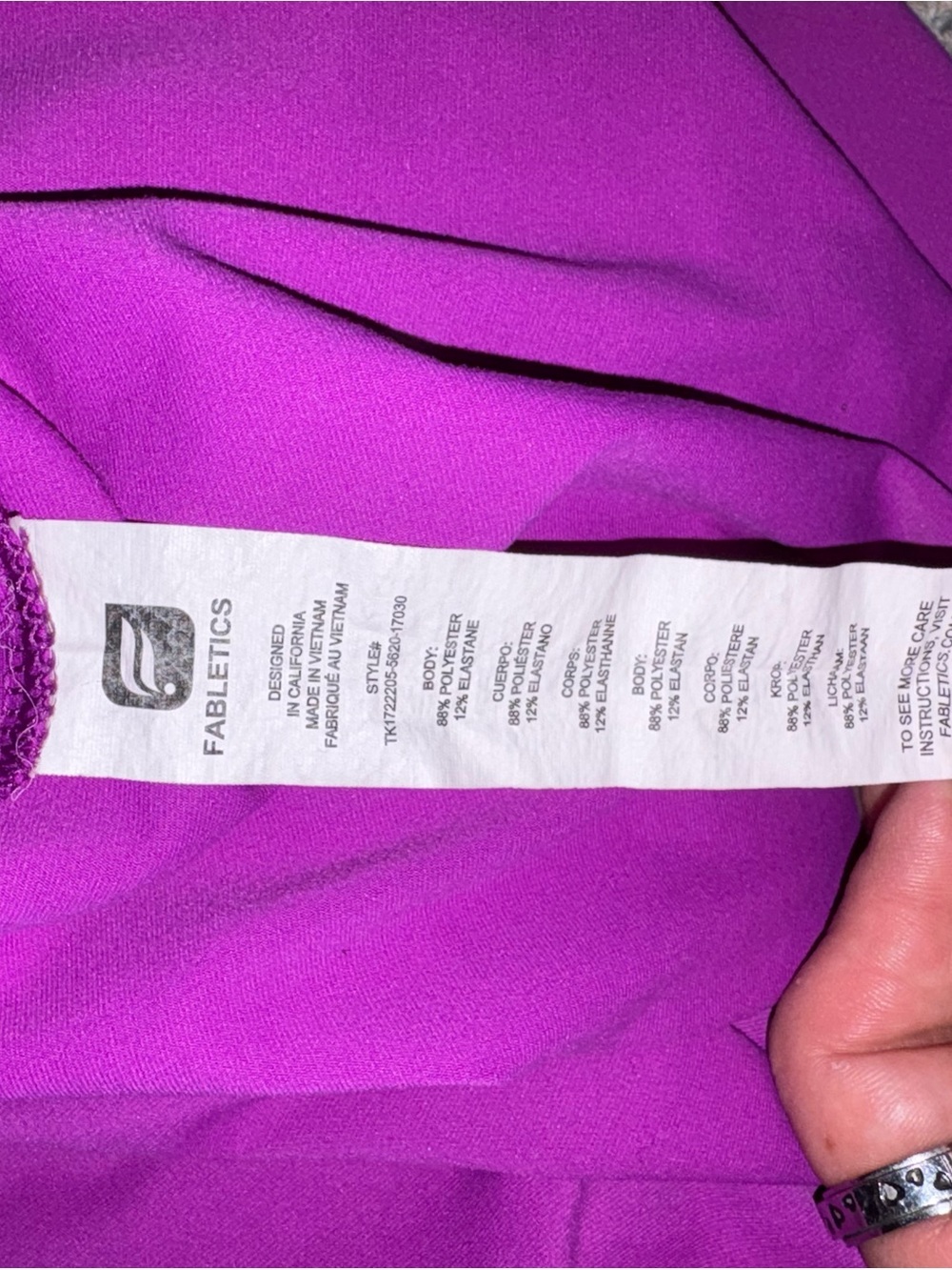🌸Fabletics Bright Purple Racerback Tank - Picture 7 of 7
